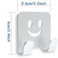 thumbnail image 3 of Gancho para maquinilla de afeitar de 5 piezas, gancho autoadhesivo de aleación de aluminio multiusos para maquinilla de afeitar de ducha, enchufe, llaves, utensilios de cocina, toalla, vestido (5 colores), 3 of 8