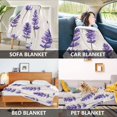 thumbnail image 2 of Yayeee Throw Blanket for Couch Soft Warm 50" x 60" Sofa Chair Bed Decoration, Lavender Pattern, 2 of 7