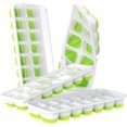 thumbnail image 1 of Ice Cube Tray 4-pack Of Easy-release Silicone And Flexible 14-piece Ice Cube Tray Splash Resistant, 1 of 5