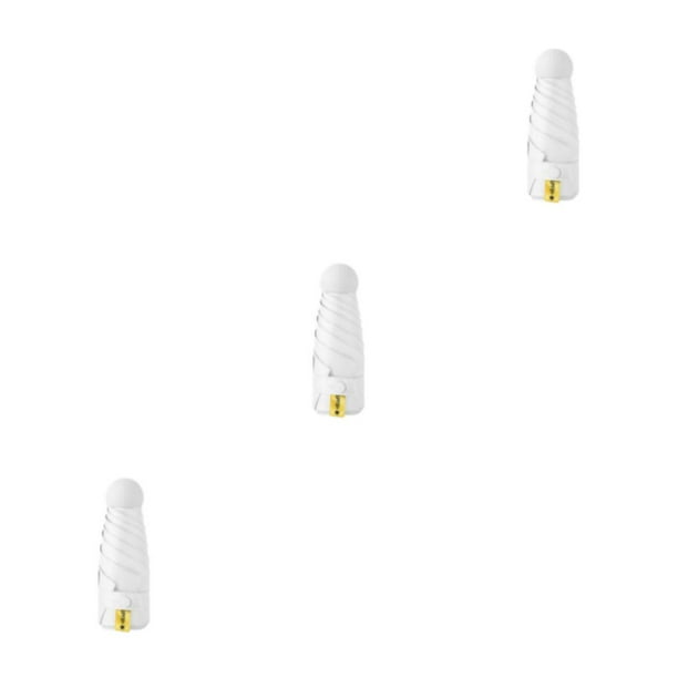 Paraguas lluvioso Toystoory Mini sombrilla Protección solar Suministros para exteriores diseño plegable Estilo simple de moda Pequeño Blanco