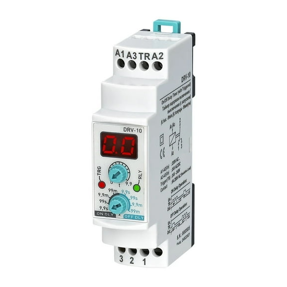 EJYWPSWD DRV10 Digital Multifunction Off Delay Time Relay with Trigger