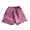 Purple, variant on fatyb Kids Cotton Linen Shorts Boys Girls Elastic Waist Casual Shorts Summer Solid Color Pocket Shorts