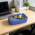 thumbnail image 6 of AYktou Lunch Box for Women and Men, Divided Bento Box for Adults, 3-Compartment Lunch Container with Spoon & Fork, Dishwasher Microwave Safe, Portable Leak-Proof Bento Food Container, 6 of 6