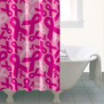 thumbnail image 4 of Pink Breast Cancer Shower Curtain 36"x72" ,Bathroom Decorative Shower Curtains Set with 12 Hooks,Modern Waterproof Washable Shower Curtain, 4 of 6