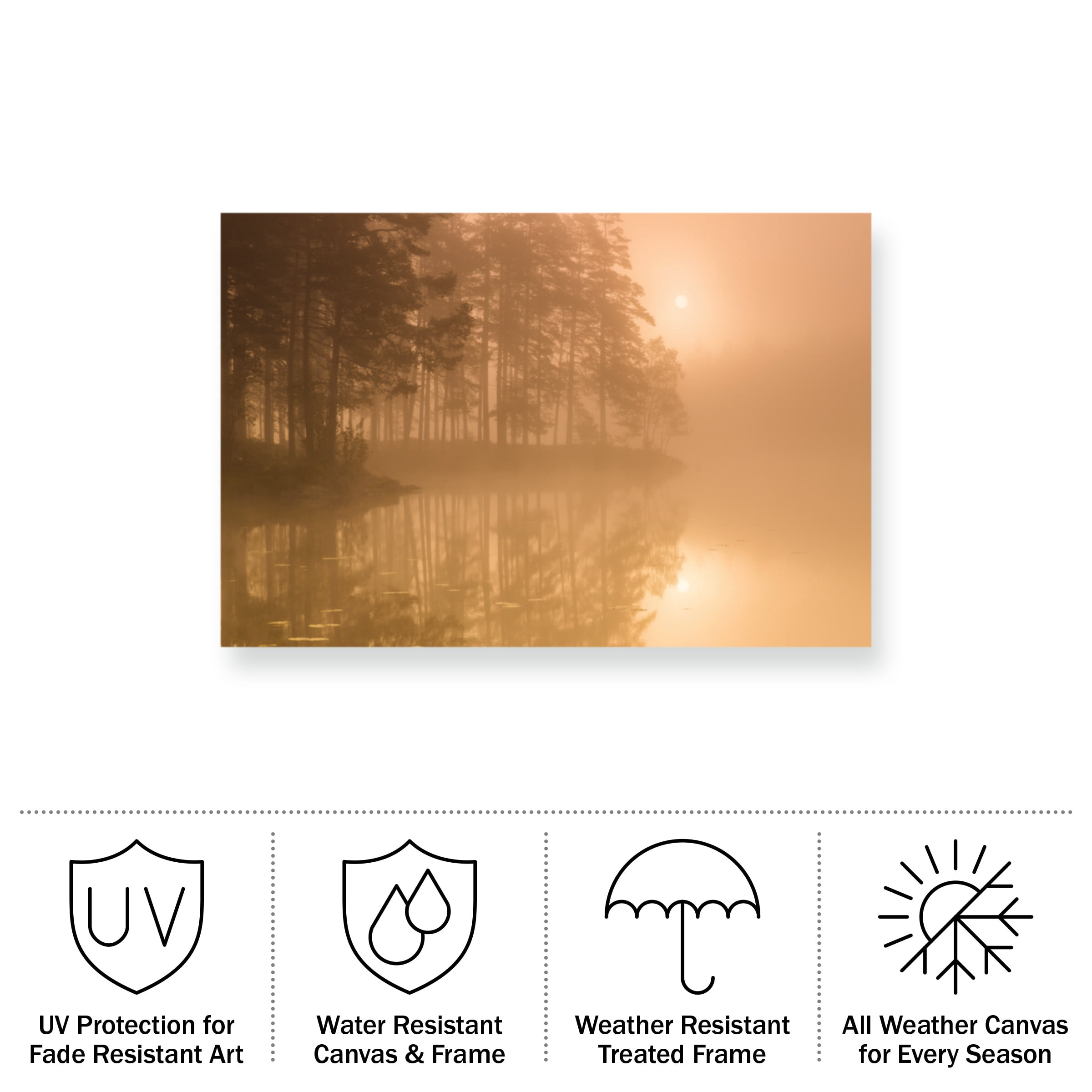 Andreas Christensen 'Sun & Mist' Outdoor All-Weather Wall Decor