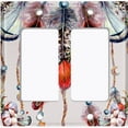 thumbnail image 6 of Metal Light Switch Plate Cover Beaded Feather Dreamcatcher DRM010, 6 of 13