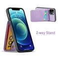 thumbnail image 3 of Dteck iPhone 13 Pro Wallet Case for Women and Men ,PU Leather Flip Folio Phone Cover with Credit Card Holder Stand Compatible with iPhone 13 Pro,Purple, 3 of 5