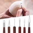 thumbnail image 4 of Wooden Handle Clay Sculpting Tools Set - 6pcs Double-sided Pottery Tools for Ceramics Sculpting, 4 of 5