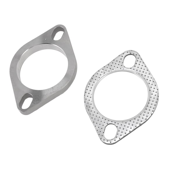 Exhaust Flange Connection Kit, 2PCS Exhaust Flange Gasket High Temperature Resistant Fixation For Muffler
