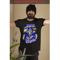 thumbnail image 3 of ShirtBANC Mens Los Angeles California Baseball Shirt, True Blue Skeleton Tee, 3 of 5
