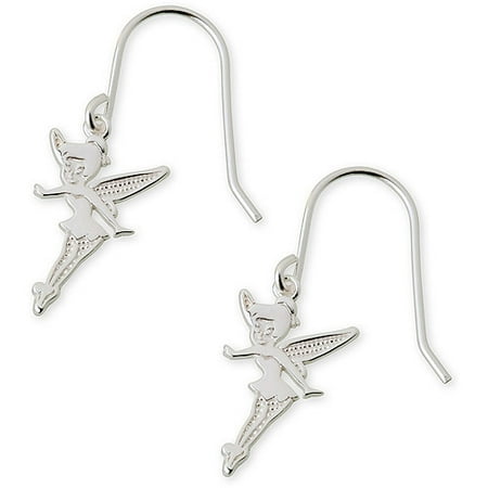 Disney Tinker Bell Sterling Silver Hanging Earrings