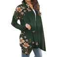 thumbnail image 5 of Hvot&aat Women's Vintage Print Cardigan Open Front Long Sleeve Casual Cardigan Oversize Cardigans Coat, 5 of 6