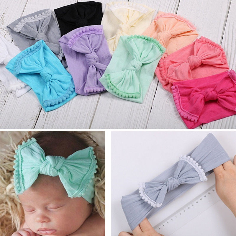 Cute Kids Girls Baby Toddler Turban Knot Headband Hair Band Accessories Headwear 