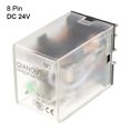 thumbnail image 2 of Ac 24V Relé de Alimentación de Luz Verde Bobina Electromagnética DPDT de 8 Pines, 2 of 3