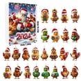 thumbnail image 5 of Caja ciega de cuenta regresiva de llegada de pollo de Navidad, mini colgante acrílico de pollo para bebé, conjunto de caja ciega de Navidad, 5 of 5