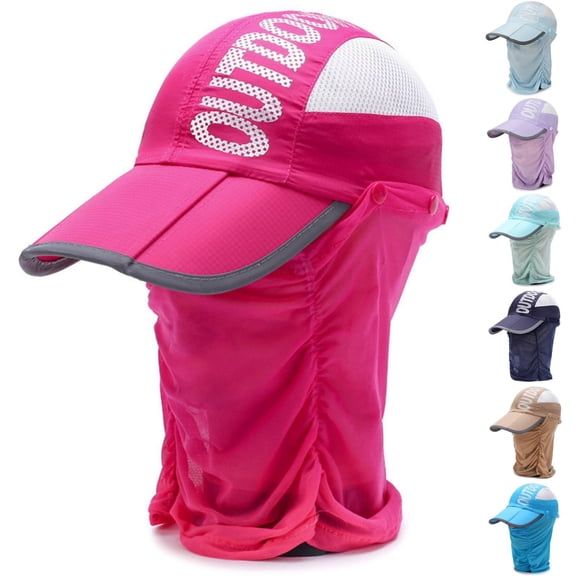 Helii Outdoor Portable Folding Baseball Cap – Packable Stretch Running Sun Hat for Men & Women, Lightweight UV Protection Hat for Hiking, Travel, Fishing Light Blue One Size