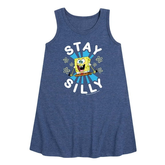 SpongeBob SquarePants - Stay Silly - Toddler and Youth Girls A-Line Dress