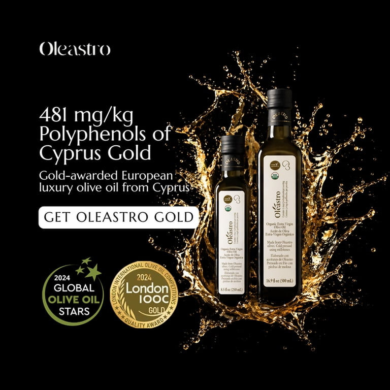 KIVEMA Organic Extra Virgin Olive Oil 250 mL Made from Cyprus