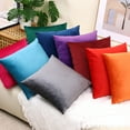 thumbnail image 2 of Cterwk Pack of 2 Velvet Throw Pillow Cover Soft Decorative Square Cushion Cover for Couch Sofa Bed Livingroom Car, 16x16 inch, 2 of 6
