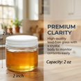 thumbnail image 2 of TOPZEA 30 Pack Small Glass Jars with Lids, 2 Oz Round Clear Straight Sided Canning Jars Spice Jars Mason Jars Food Container for Cream, Lotions, Oint, 2 of 9