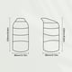 thumbnail image 3 of Naiovety Botella de agua portátil de Color sólido resistente al calor desmontable a prueba de fugas reemplazo adulto niños Oficina frasco Drinkware Teteras Amarillo Naiovety HA080500-01, 3 of 6