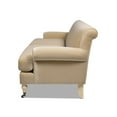 thumbnail image 3 of Jennifer Taylor Home Alana 88" Lawson Living Room Two-Cushion Tightback Sofa Couch with Metal Casters, Fawn Brown, 3 of 9