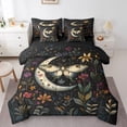 thumbnail image 1 of Erosebridal Ensemble de Literie Boho Papillon Format Simple, Ensemble de Lit Plantes Botaniques, Déco Étoiles Scintillantes, Réversible 7 Pcs 7 Pcs, 1 of 5