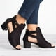 thumbnail image 2 of Sandalias de tacón de bloque medio para mujer, botines de verano con punta abierta, zapatos de fiesta, 2 of 3