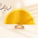 thumbnail image 1 of Abanico plegable de madera simple Abanico plegable clásico de color sólido para mujer Abanico plegable, 1 of 5