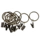 thumbnail image 2 of 12 Pack Anillos con clips de cortina BLESIY Metálica Decorativa Fuerte Bronce 25 mm, 2 of 8