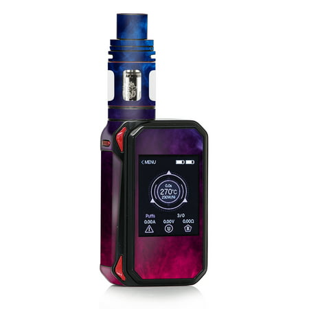 Skin Decal for Smok G-Priv 2 230w Vape / Blue Pink Smoke (Best Vapes For Clouds Cheap)