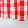 thumbnail image 3 of Buffalo Check Cotton Curtains 84 inch Length Kitchen Living Room Bedroom Red and White Gingham Plaid Window Curtain Panels Basement Drapes 2 Panels Rod Pocket Window Treatment Set, 3 of 3