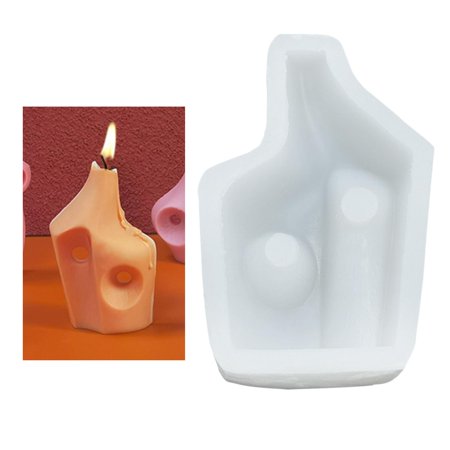3D Vase Shaped Silicone for Handcrafted Candle Decorated Candle meltinging Epoxy Resin Gypsum Silicone Concrete Statue 11..6x3.7cm