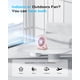 thumbnail image 2 of Otlonpe Ventilador de escritorio portátil con pilas, 4000 mAh recargable pequeño ventilador de mesa personal de 6,5 pulgadas, 4 velocidades, plegable 180°, pantalla LED, banco de energía para viajes,, 2 of 5