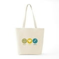 thumbnail image 6 of CafePress - Peace Love Weave Tote Bag - Unisex Canvas Tote Bag, Beige, 1-Piece, 6 of 7