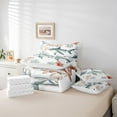thumbnail image 5 of Manfei Kawaii Cartoon Shark Bedding Comforter Set 7 Pieces, Cute Marine Animal Sealife Full Bedding Set, Ocean Theme Reversible Fitted Sheet Flat Sheet, Luxury Bedroom Decor, 5 of 7