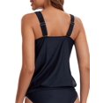 thumbnail image 3 of BIKINX Tankini Top Black Swimsuit Tops for Women Modest Tummy Control Swim Tops Plus Size Bathing Suit Top S-XXXL No Bottom Swimwear, 3 of 6