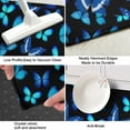 thumbnail image 3 of Black Blue Butterfly Pattern Kitchen Rug Mat,Kitchen Runner Rugs Non Skid Washable,Decorative Kitchen Floor Mats for Kitchen,Sink,Laundry,17"X47", 3 of 5