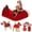 C, variant on Bifavgk Santa Dog Costume, Dog Christmas Outfit, Santa Rider Costume