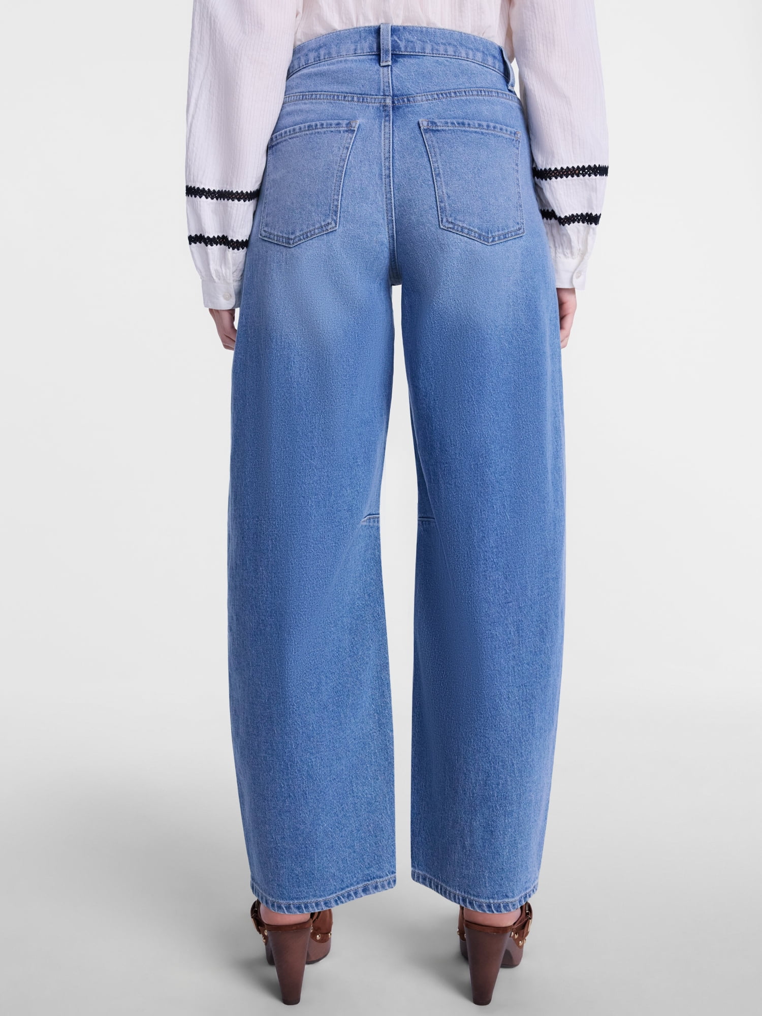 Scenario Women's and Women's Plus High Rise Horseshoe Jeans, 26" Inseam, Sizes 0-28W