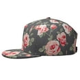 thumbnail image 3 of Farmhouse Floral Snapback Hat, Flat Brim Adjustable Cap, Vintage Botanical Illustration, Breathable Flat Brim Panel, 3 of 8