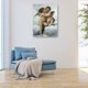 thumbnail image 2 of Cuadro Decorativo - Bouguereau-primer beso Jr Impresión en canvas, estrechado., 2 of 2
