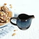 thumbnail image 2 of Jarra de cerámica para crema con asa para café, leche, salsa, aderezos para ensaladas y salsa Elegante diseño azul para uso doméstico y en la cocina, 2 of 8