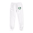 thumbnail image 3 of CheerKidz Sweatpants Women Casual Elastic Waist Baggy Joggers Workout Loose Home Lightweight Comfy Sweat High Waisted Athletic Pants with Pockets(White,L), 3 of 3