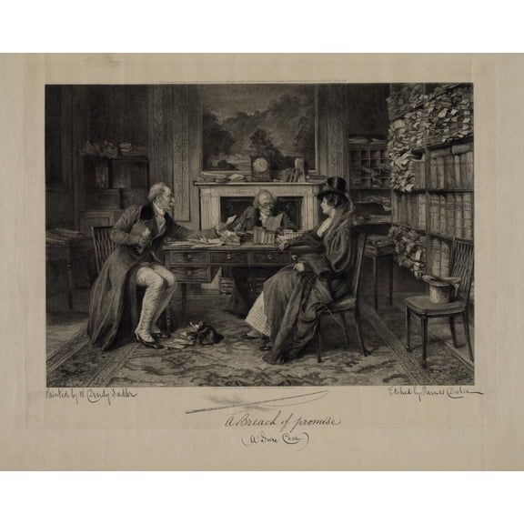 Print: A Breach Of Promise. A Sure Case, 1895
