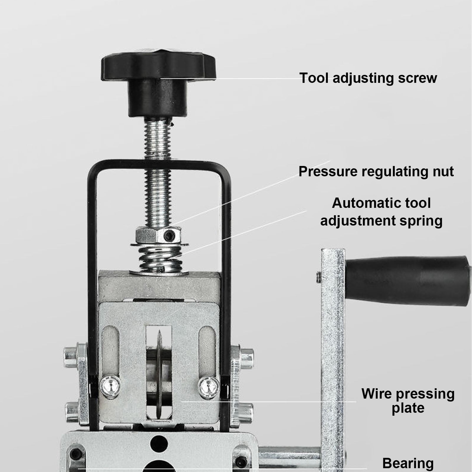 BOKYAN Wire Stripper Machine Drill Powered Manual Electric 2-in-1 Scrap Copper Wire Stripping Tool for 0.04-1 in / 1-25 mm Wires Cable Peeler with 2 Blades