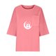 thumbnail image 5 of Xuyuer Women's Imitation Linen 3/4 Sleeve Blouse Crew Neck Summer Casual Tops Loose Fit Plus Size Tops Loose T Shirts Tunic Tops Shirts for Women Oversized Pocket T-shirt Fashionable Top, 5 of 6