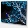 thumbnail image 2 of Beautiful Bird on Flowering Branch - Floral Canvas Art Print, 2 of 3