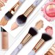 thumbnail image 3 of Juego profesional de brochas de maquillaje QUANZHOUTIANDI 10 brochas bolsa de cosméticos mármol, 3 of 5