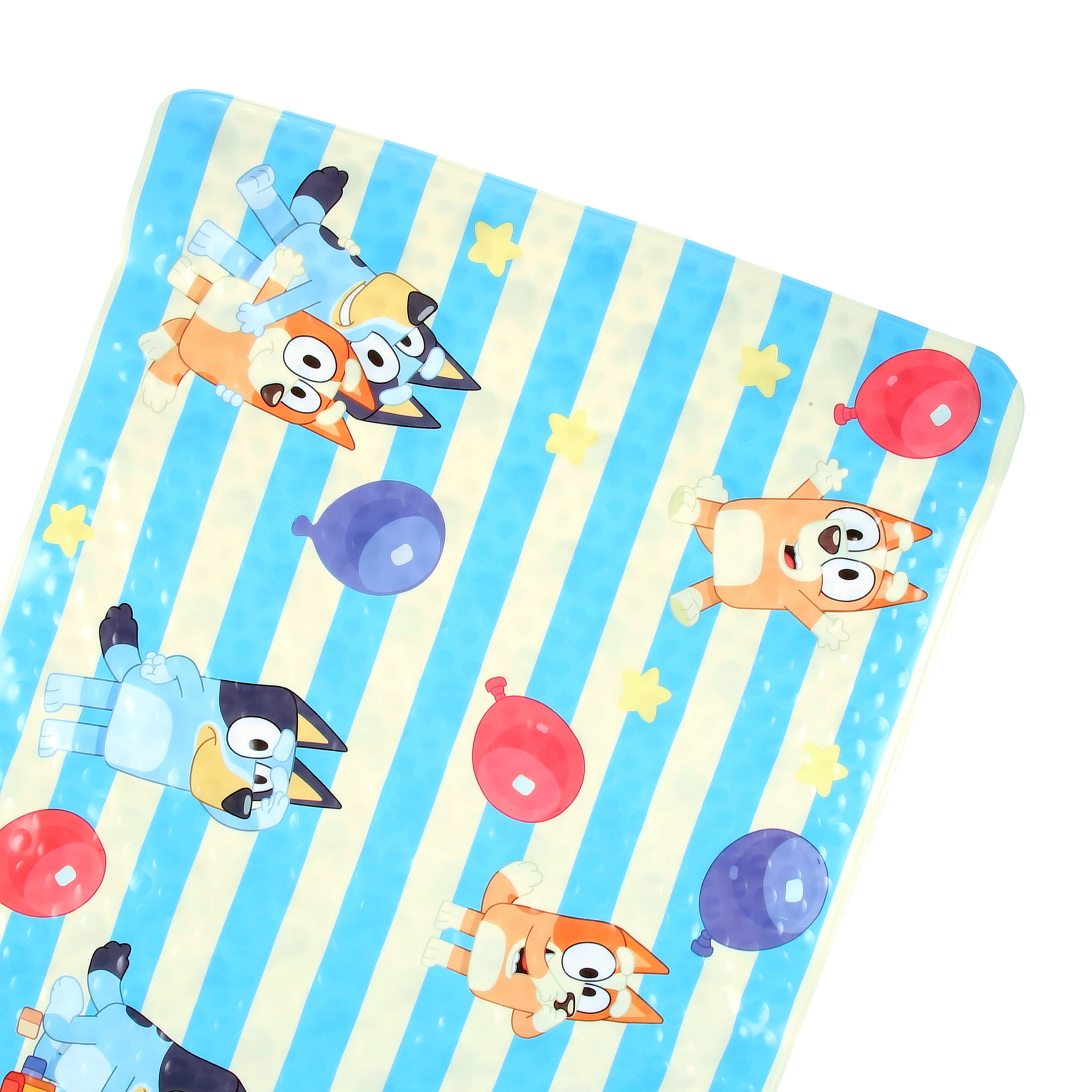 Bluey Skid-Resistant Vinyl Bath Mat - 15.2"x28.4", Blue